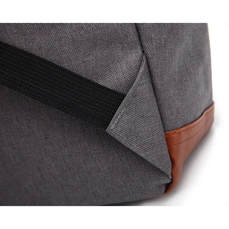 Vintage unisex waterproof backpack with large capacity and zip pockets