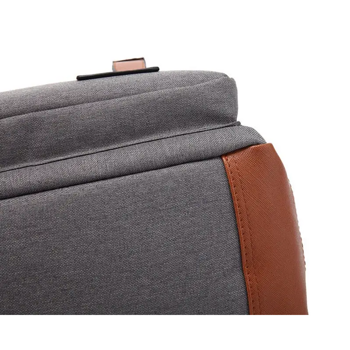 Vintage unisex waterproof backpack with large capacity and zip pockets