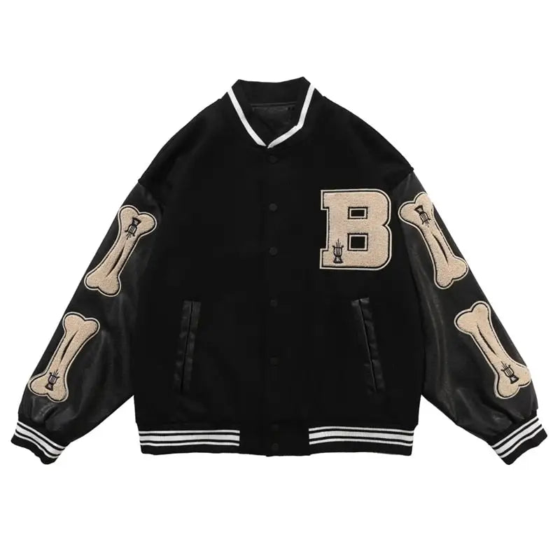 Vintage y2k style cotton varsity jacket
