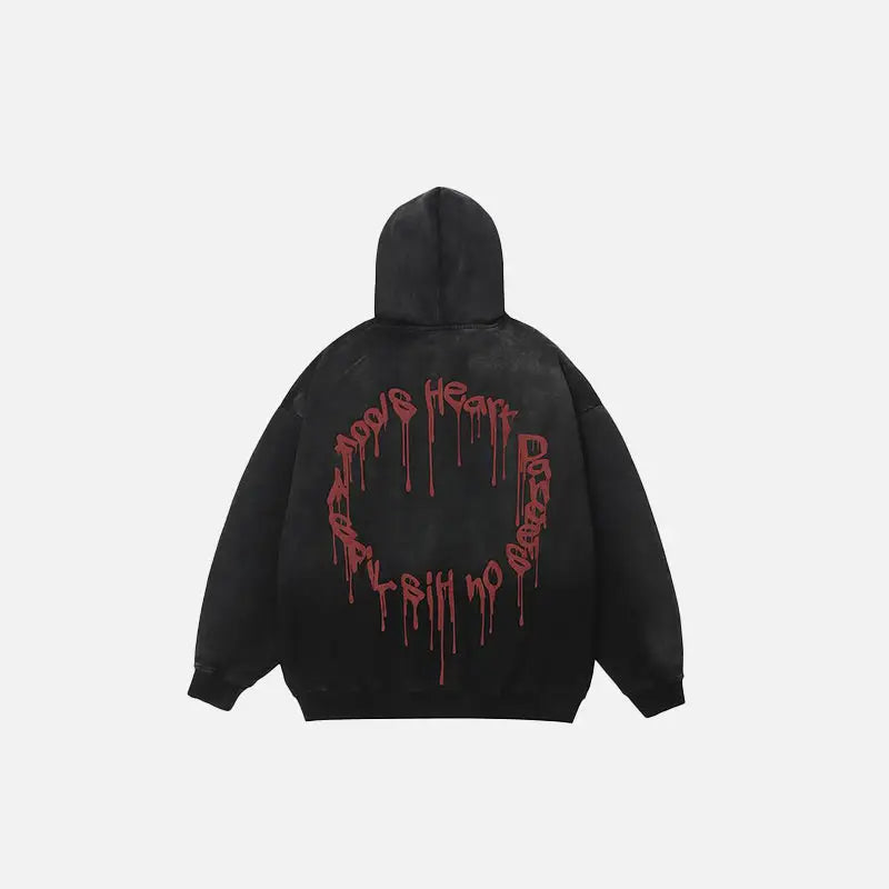 Y2k vintage cotton zip-up hoodie - hoodies