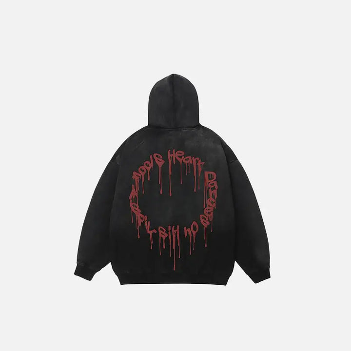 Y2k vintage cotton zip-up hoodie - hoodies