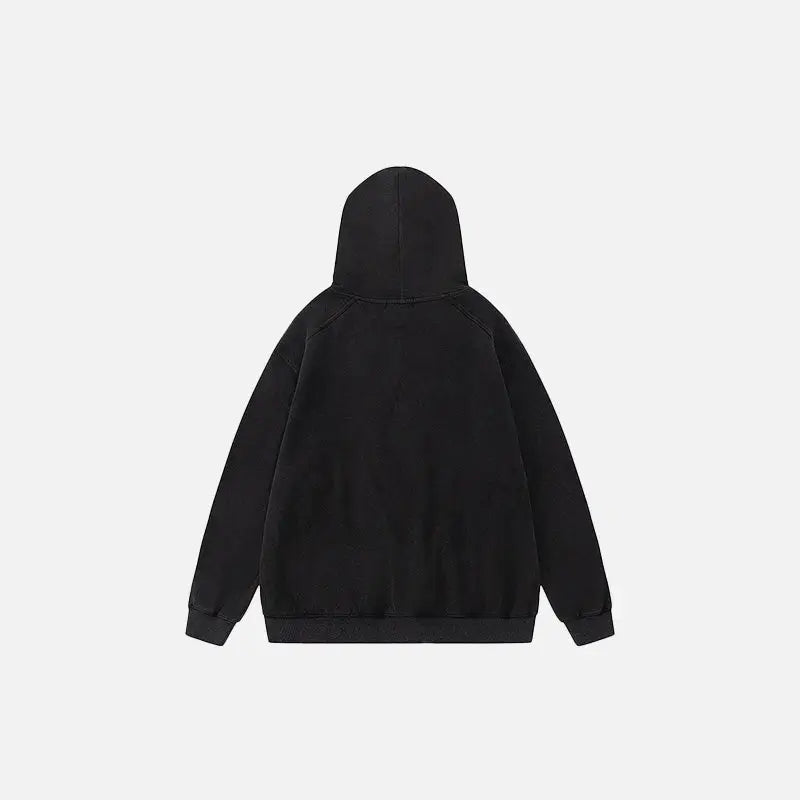 Galaxy y2k washed letters hoodie for style and comfort - hoodies