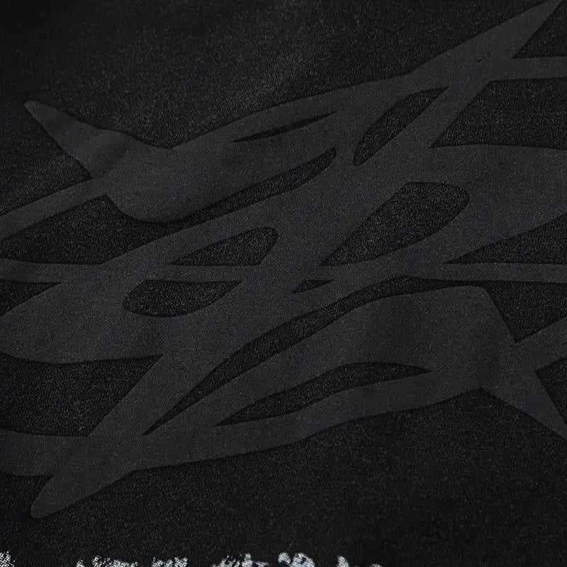 Galaxy y2k washed letters hoodie for style and comfort - hoodies