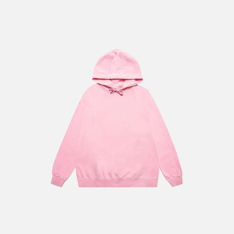 Washed old retro oversized hoodie for ultimate comfort and style - wash gouache / l - hoodies