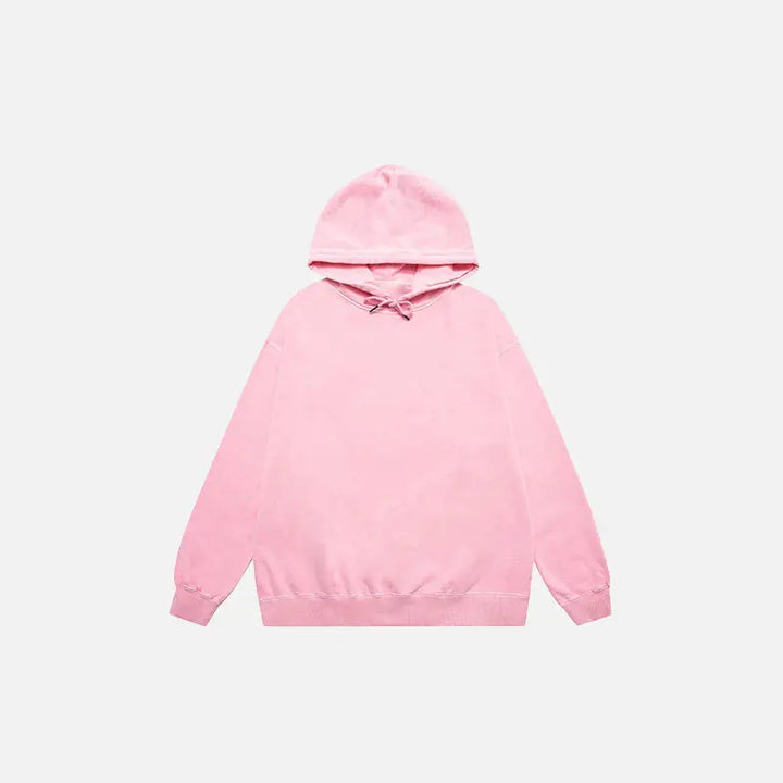 Washed old retro oversized hoodie for ultimate comfort and style - wash gouache / l - hoodies