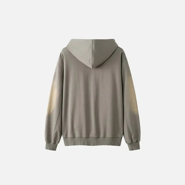 Washed oversized hoodie in y2k streetwear style for everyday comfort - hoodies