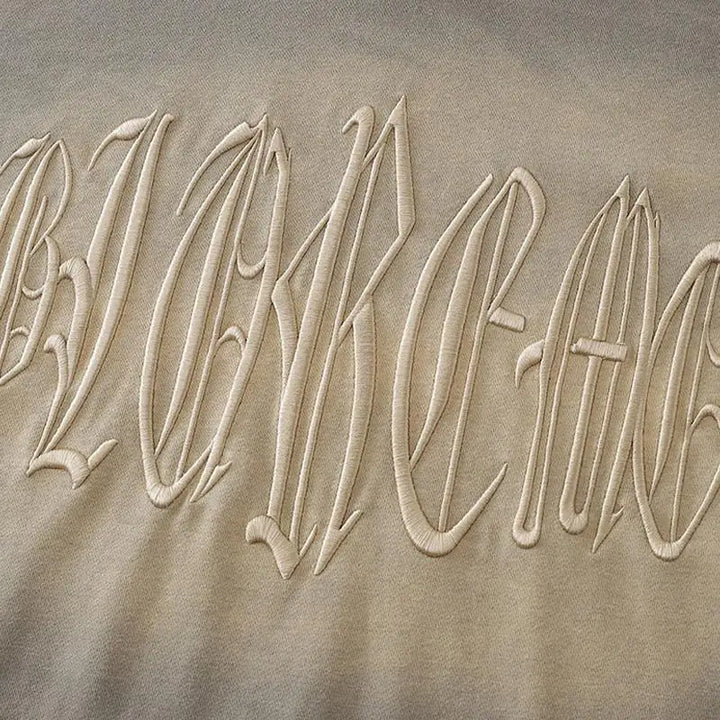 Washed oversized hoodie in y2k streetwear style for everyday comfort - hoodies