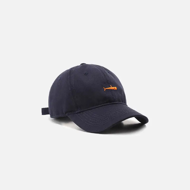 Y2k whale cap for stylish streetwear enthusiasts - navy / one size - baseball cap