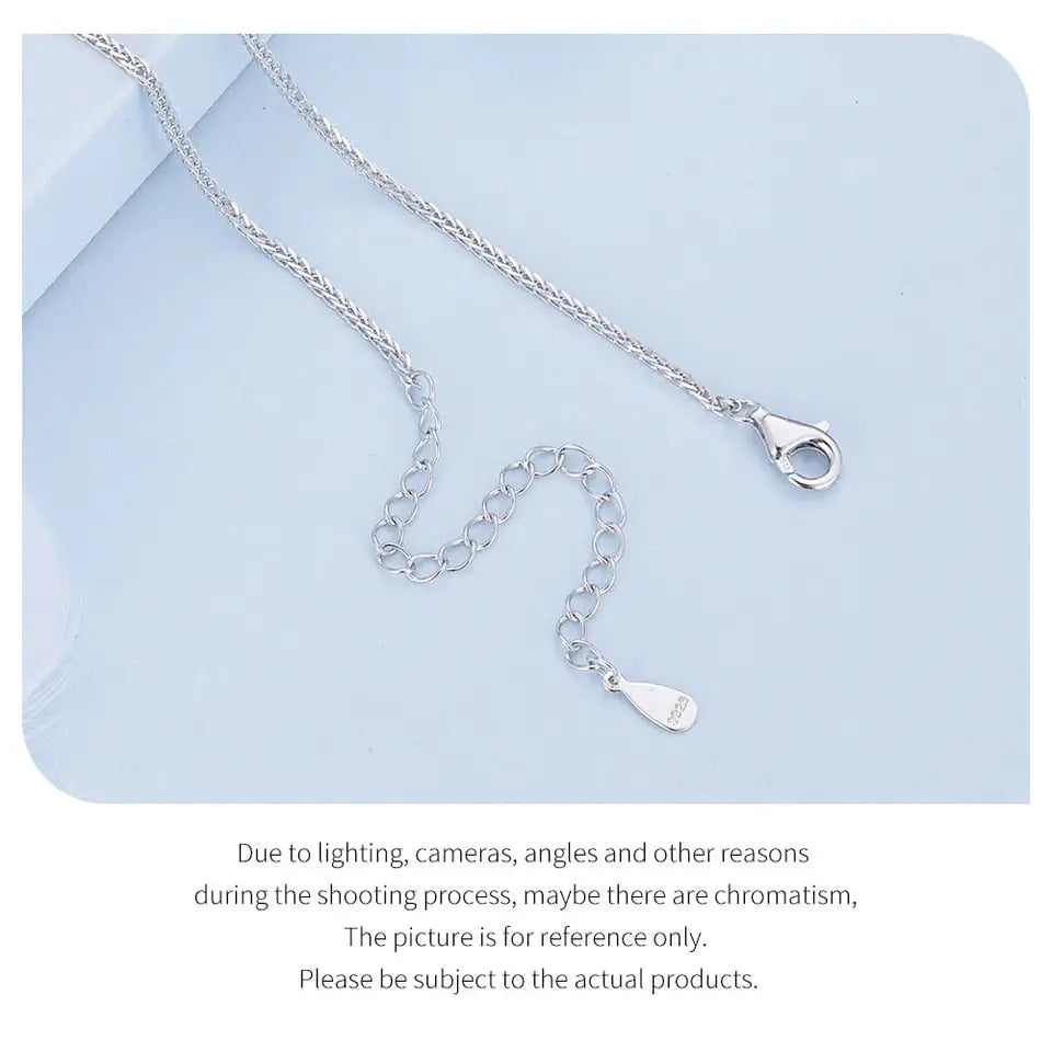 Y2k inspired sterling silver necklace with white gold plating - necklaces