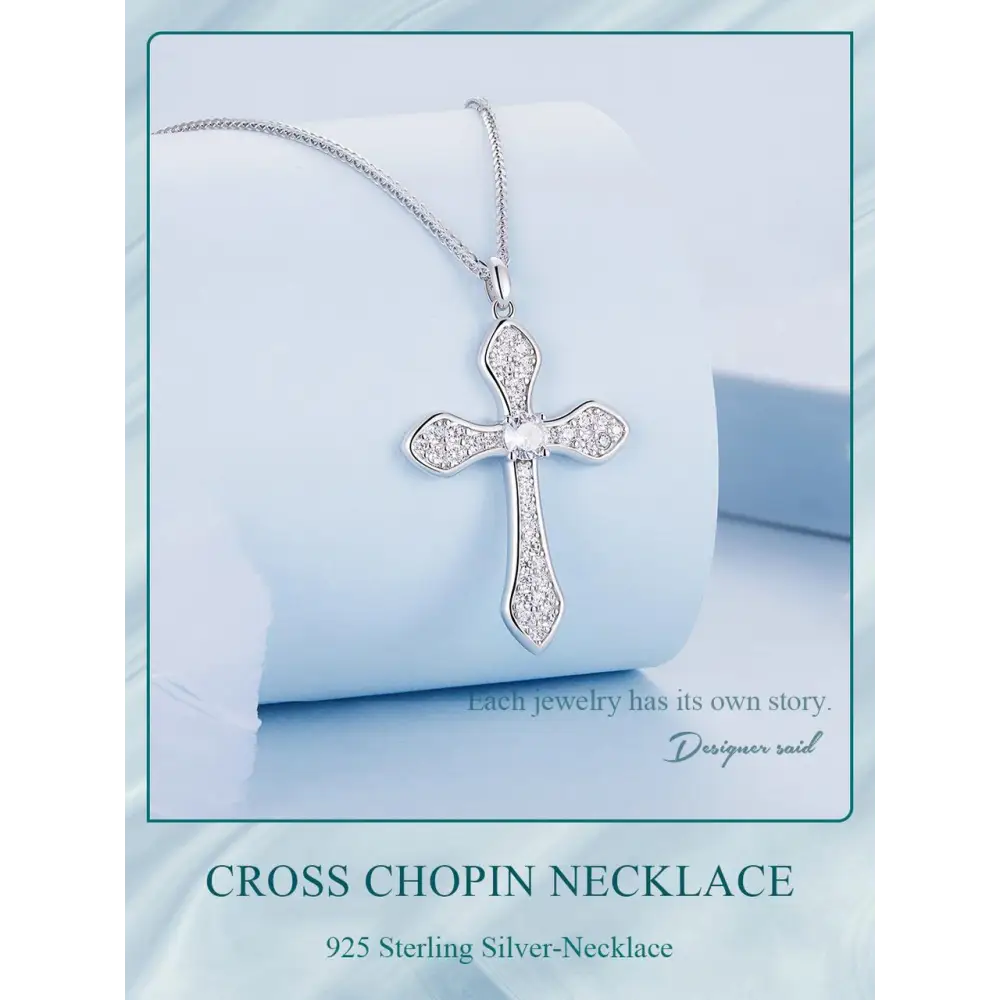 Y2k inspired sterling silver necklace with white gold plating - necklaces