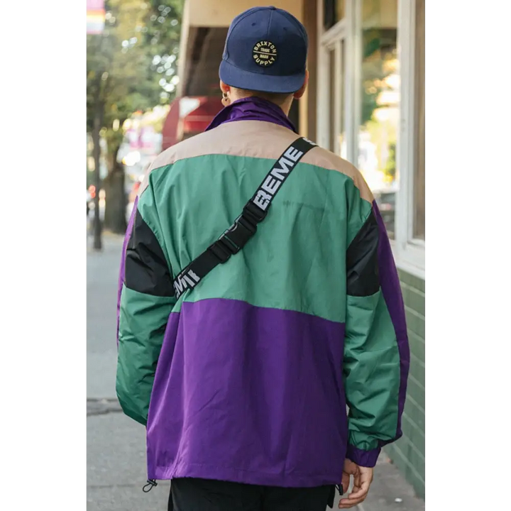 Y2k windbreaker track jacket for retro style and comfort - jackets