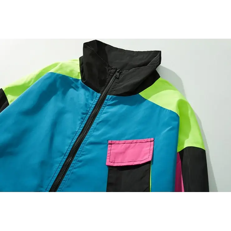 Y2k windbreaker track jacket for retro style and comfort - jackets