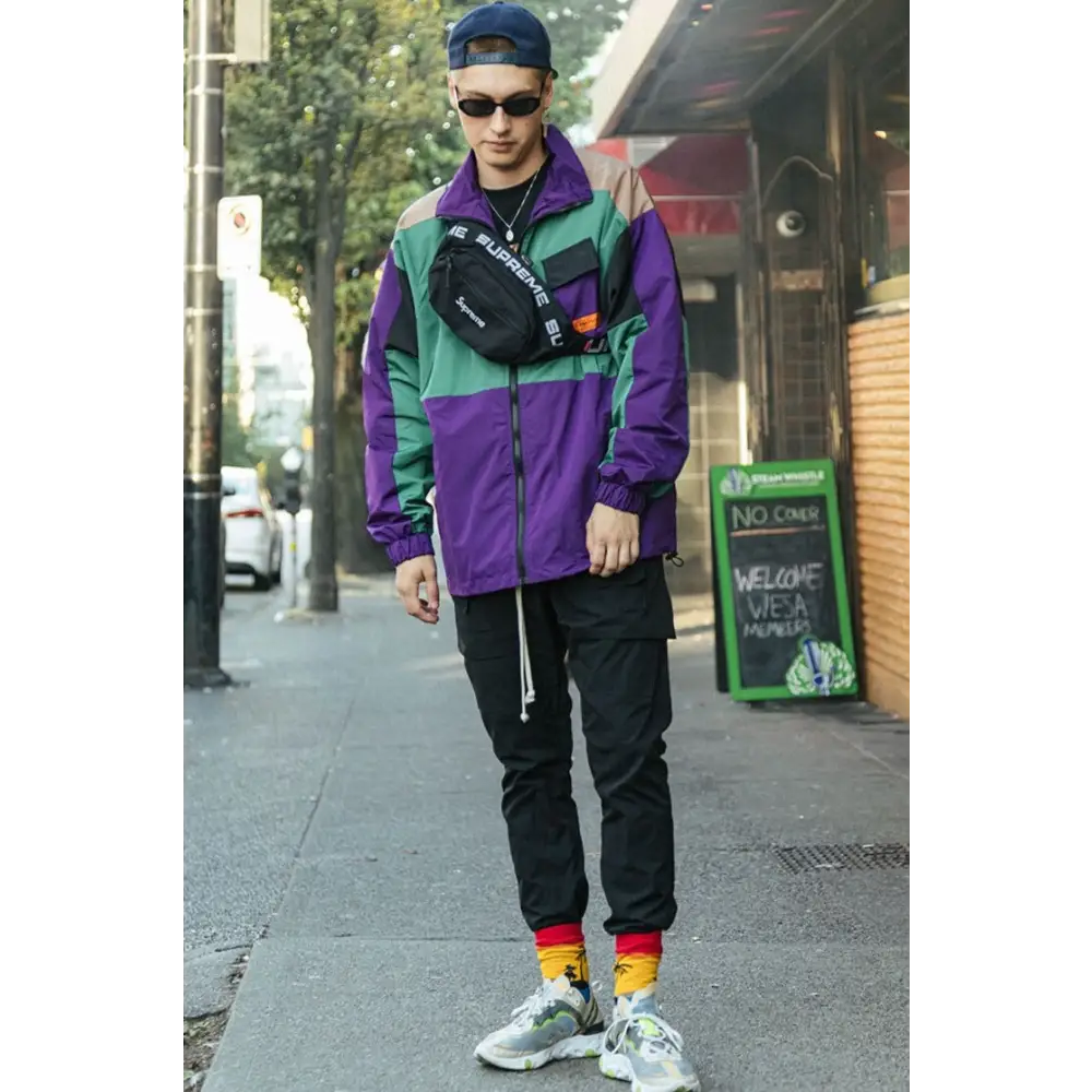 Y2k windbreaker track jacket for retro style and comfort - jackets