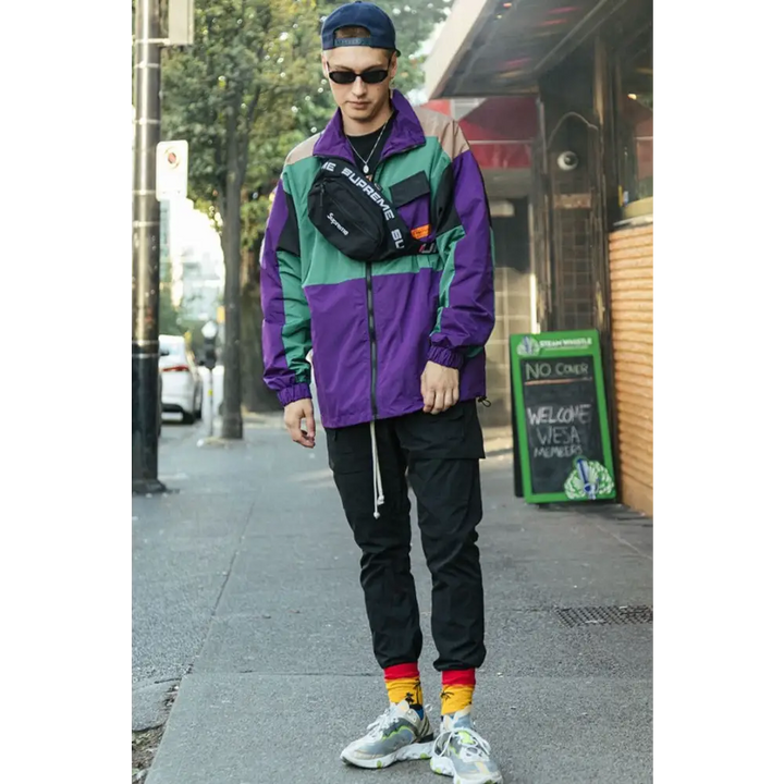 Y2k windbreaker track jacket for retro style and comfort - jackets
