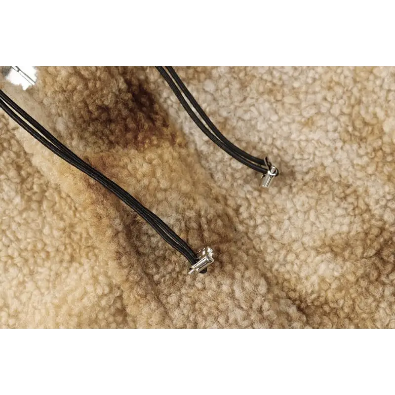 Y2k soft hooded fleece winter jacket for cozy style