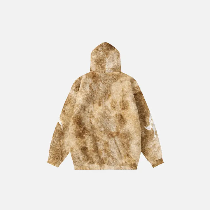 Y2k soft hooded fleece winter jacket for cozy style