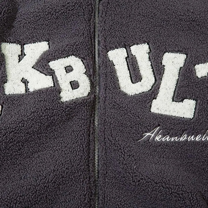 Y2k fleece zip hoodie for warmth and style this winter - jacket