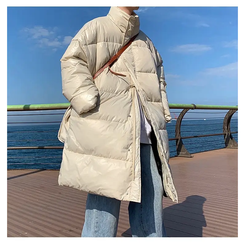 Winter oversized puffer jacket for y2k style and warmth