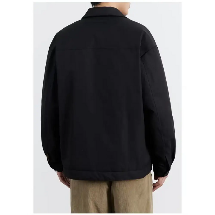 Y2k black jacket with unique patchwork design - jackets