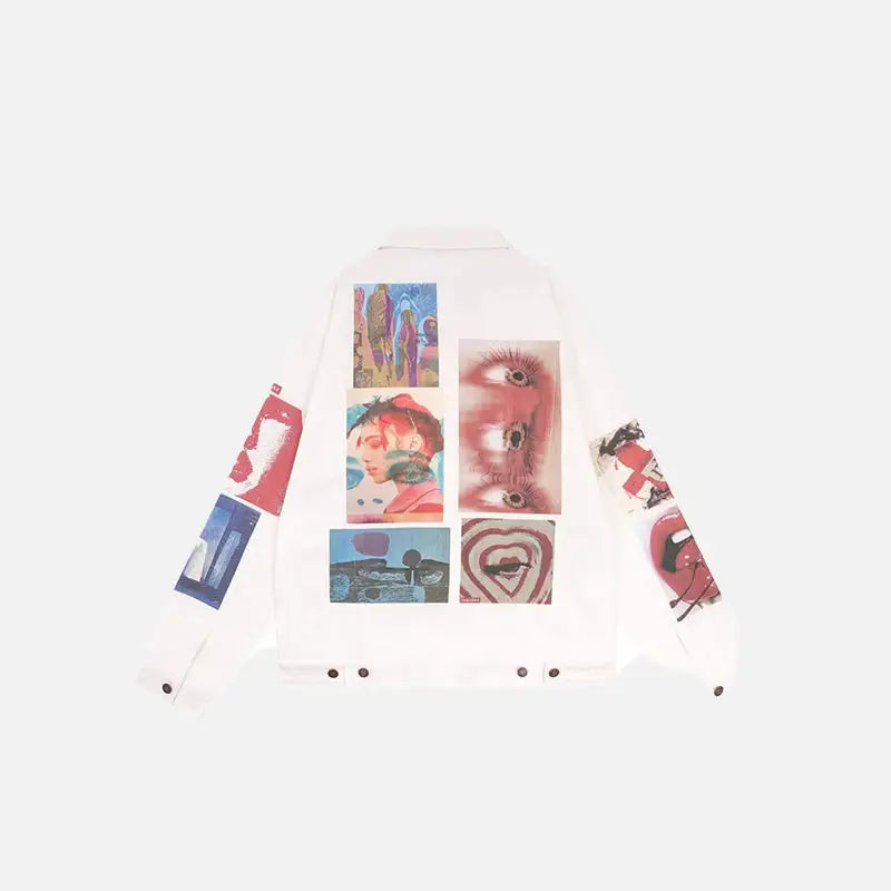 Y2k aesthetic pictures jacket for stylish comfort - beige / m