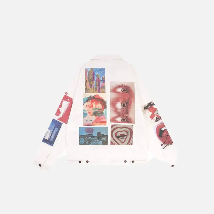 Y2k aesthetic pictures jacket for stylish comfort - beige / m