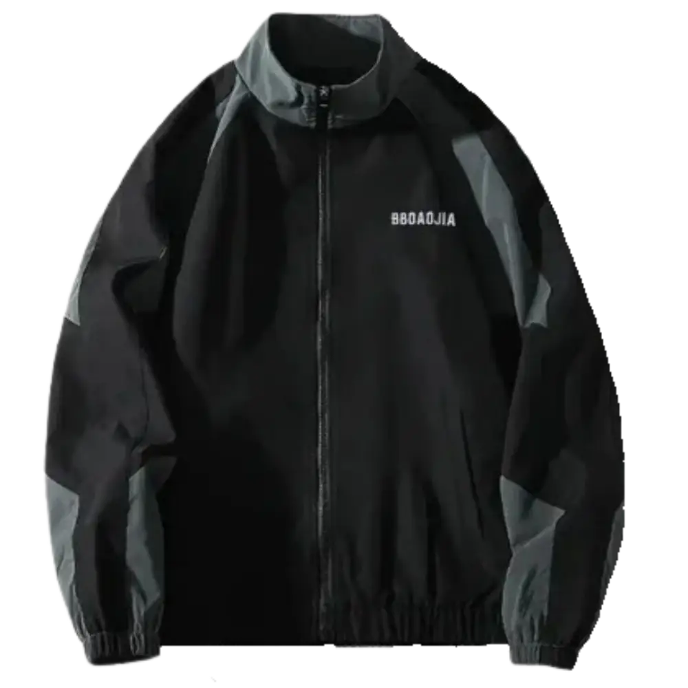 Bboaojia y2k zipper jacket for urban fashion enthusiasts - black / m