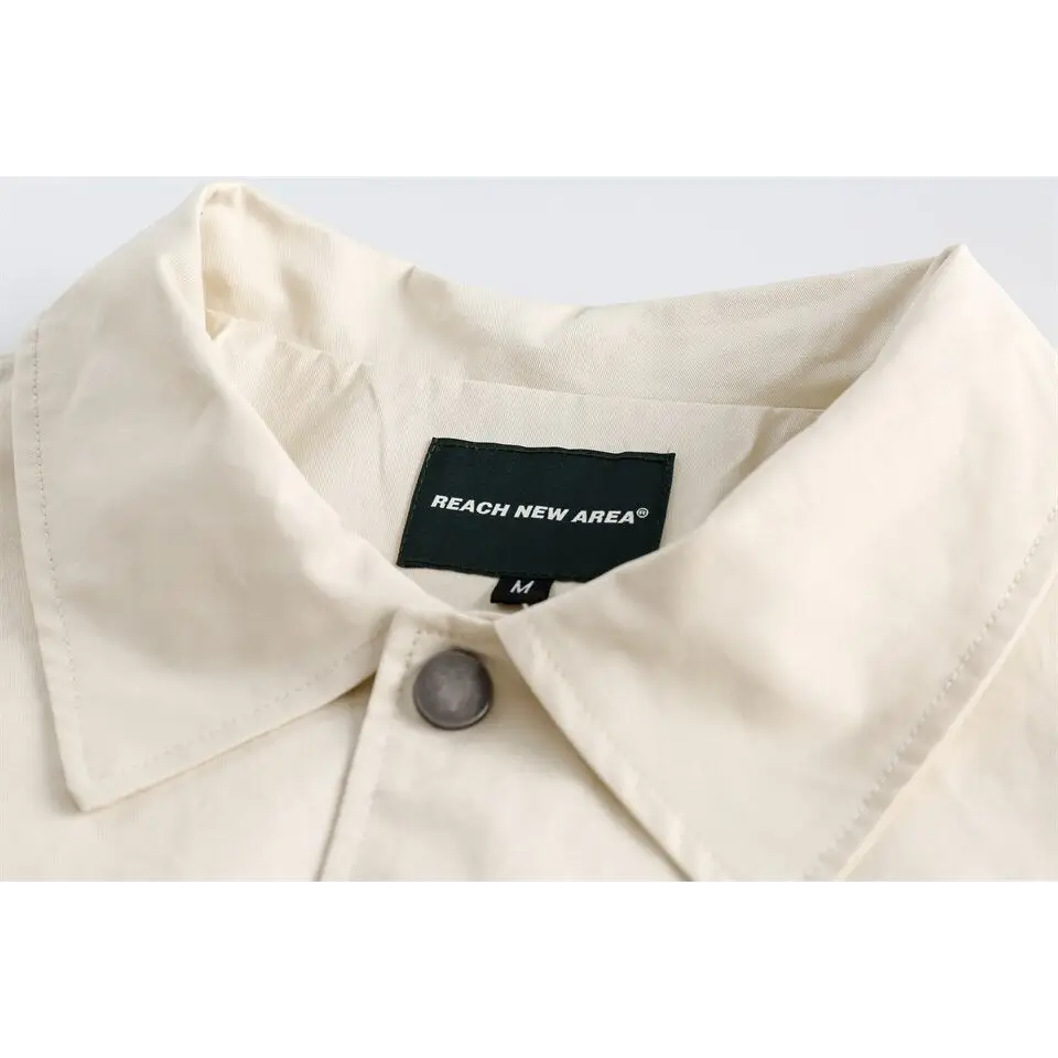 Korean windbreaker jacket for y2k women in quality cotton - jackets