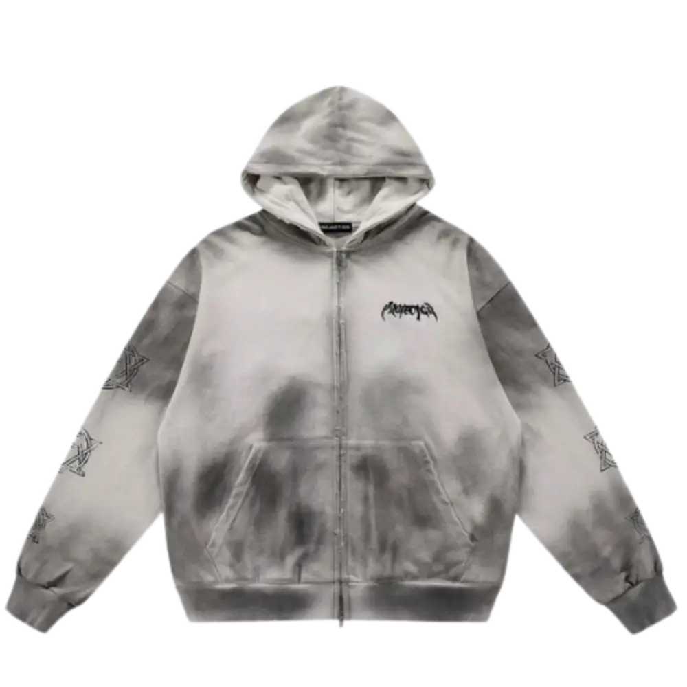 Y2k limited truesize 500gsm zipper for urban fashion lovers - washed grey / m