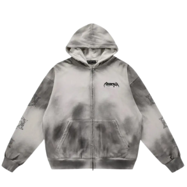 Y2k limited truesize 500gsm zipper for urban fashion lovers - washed grey / m