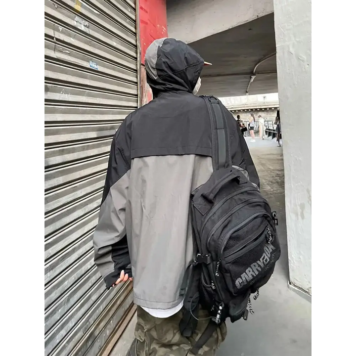 Y2k windbreaker jacket with vintage embroidery for style and comfort - jackets