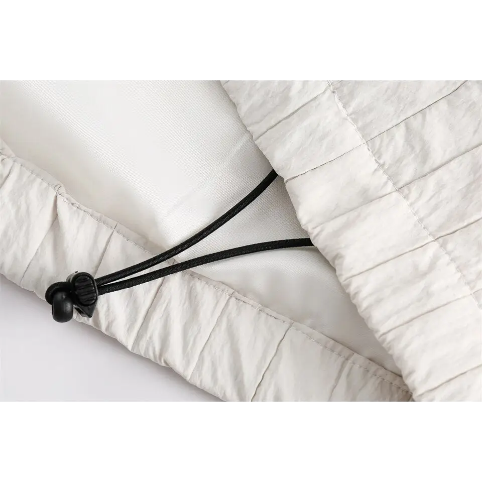 Y2k windbreaker hooded jacket in premium nylon and polyester