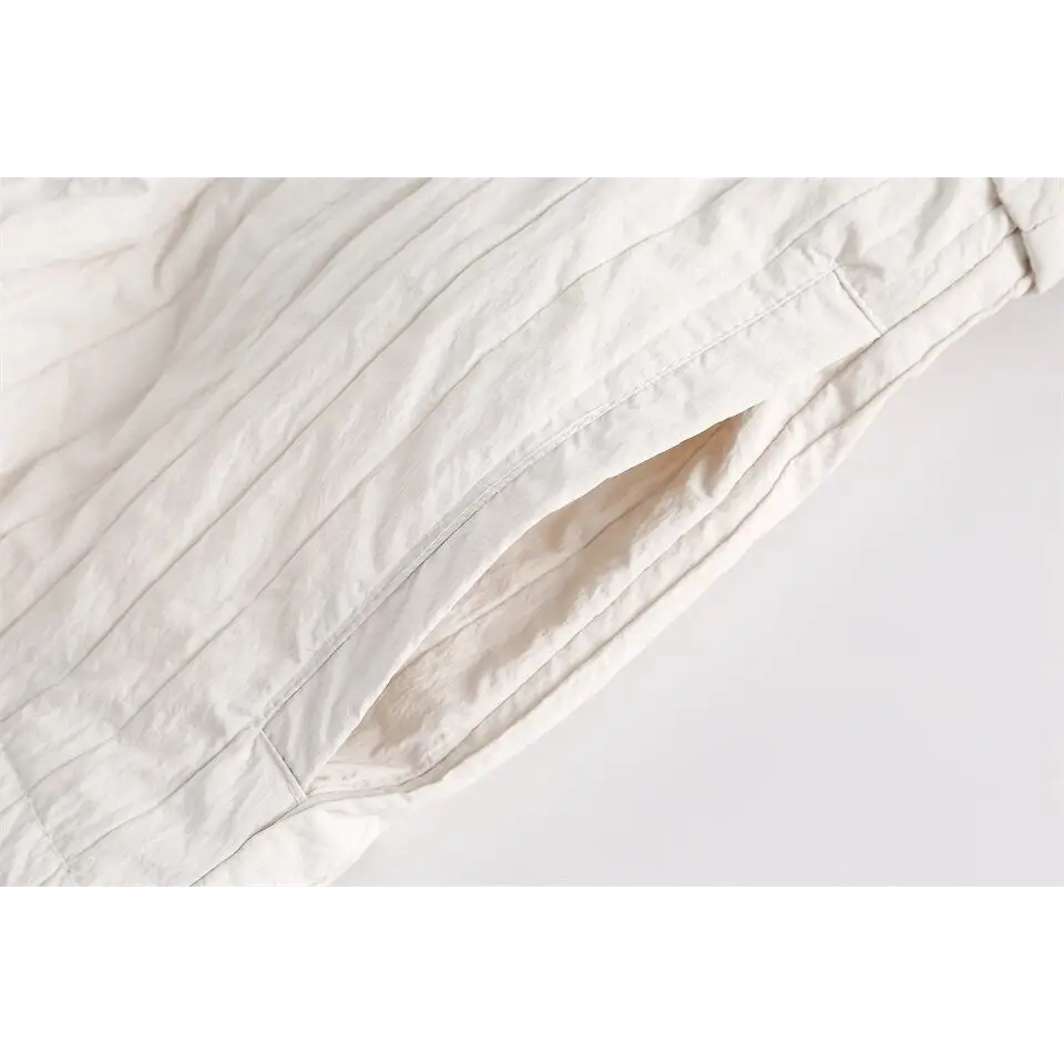 Y2k windbreaker hooded jacket in premium nylon and polyester