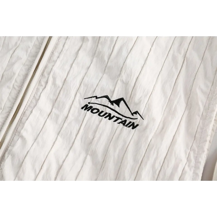 Y2k windbreaker hooded jacket in premium nylon and polyester