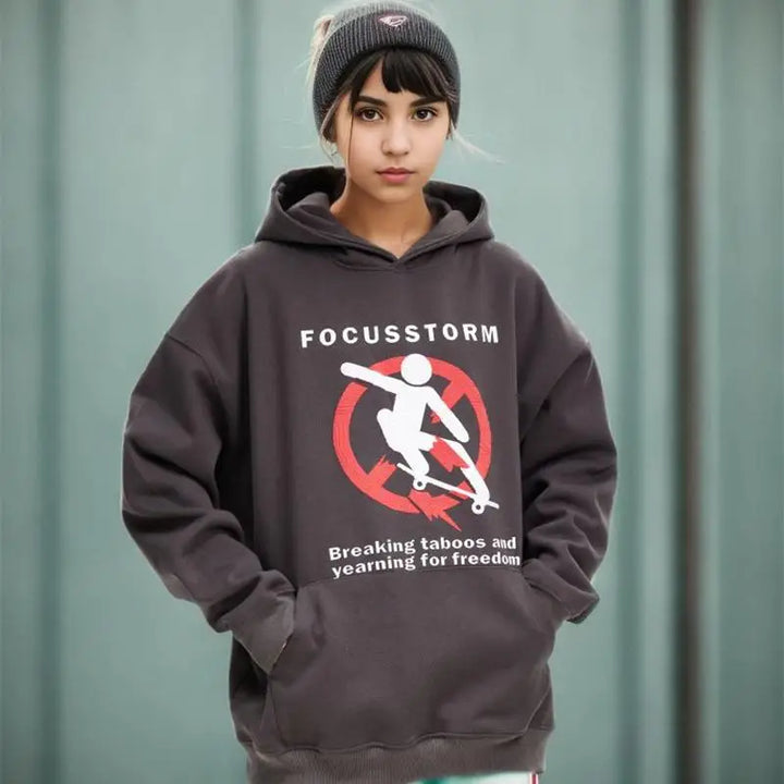 Y2k freedom aspirant hoodie for stylish streetwear comfort - hoodies