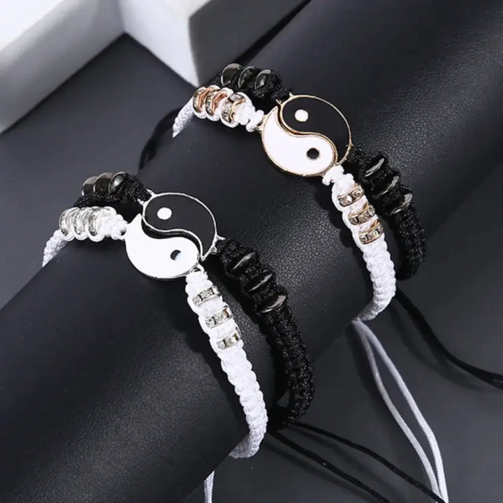 Yin yang y2k couple bracelet for fashion-forward duos - necklace