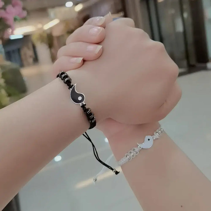Yin yang y2k couple bracelet for fashion-forward duos - necklace