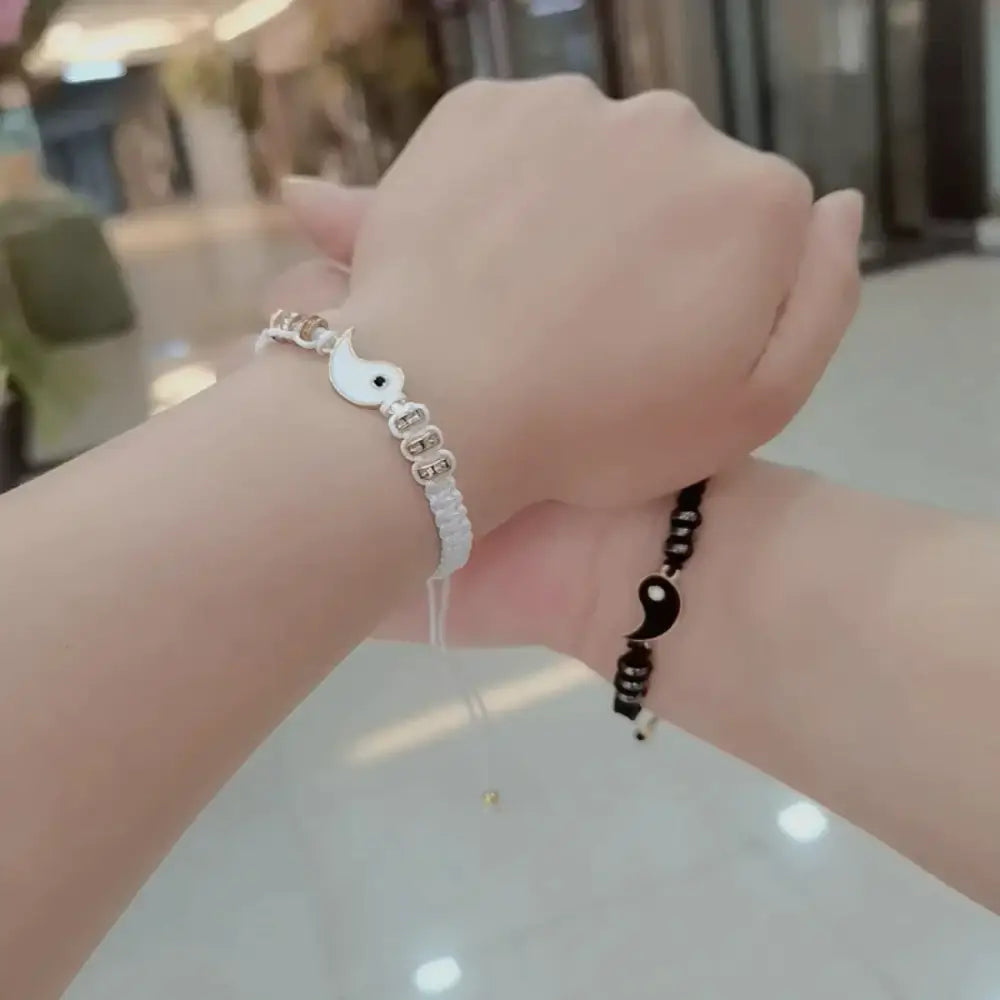 Yin yang y2k couple bracelet for fashion-forward duos - necklace