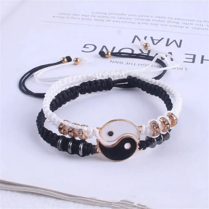 Yin yang y2k couple bracelet for fashion-forward duos - necklace