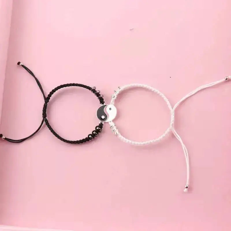 Yin yang y2k couple bracelet for fashion-forward duos - necklace