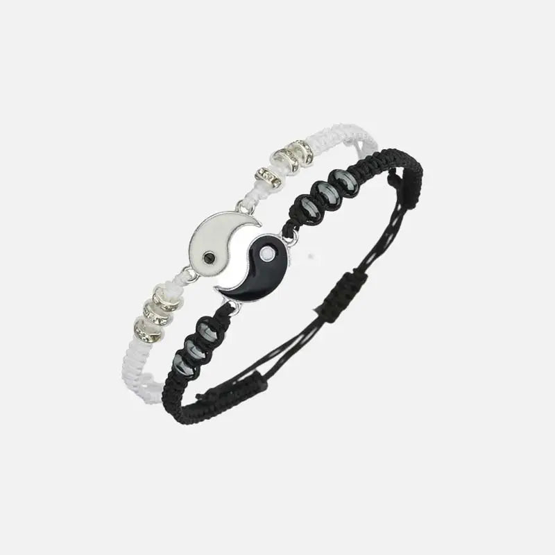 Yin yang y2k couple bracelet for fashion-forward duos - necklace