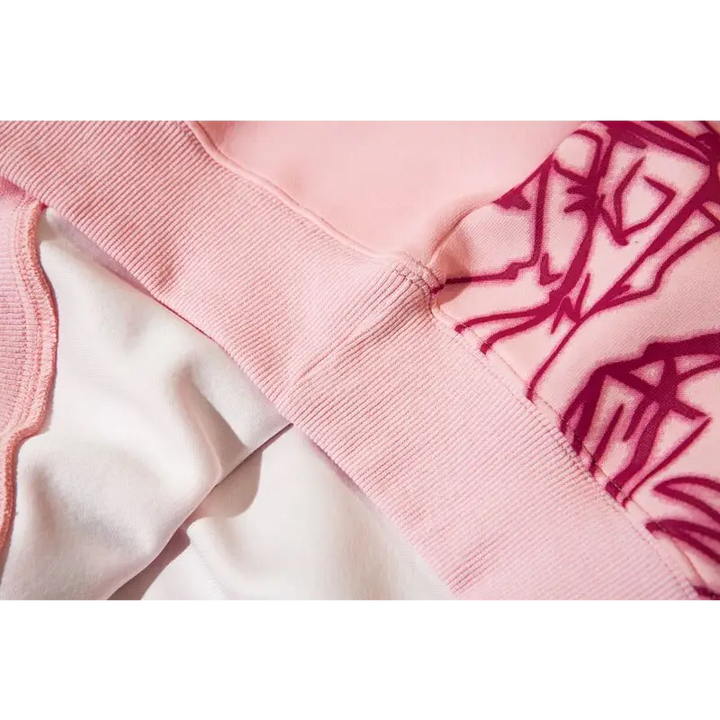 Youth life y2k oversized hoodie jacket in cotton and polyester - hoodies