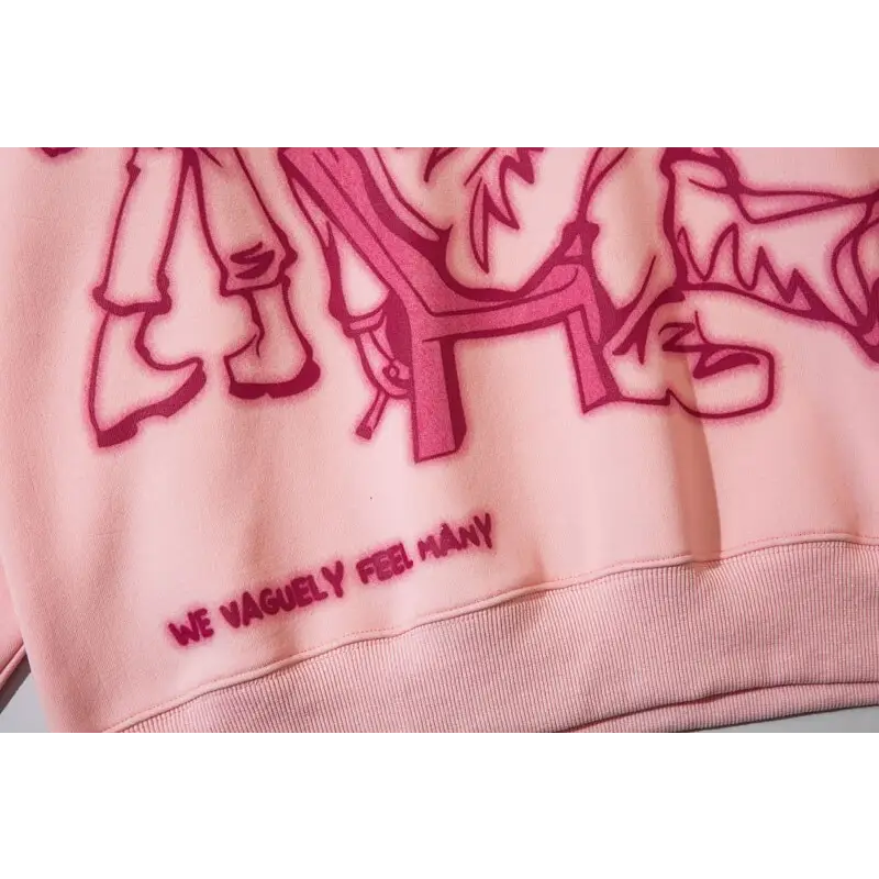 Youth life y2k oversized hoodie jacket in cotton and polyester - hoodies