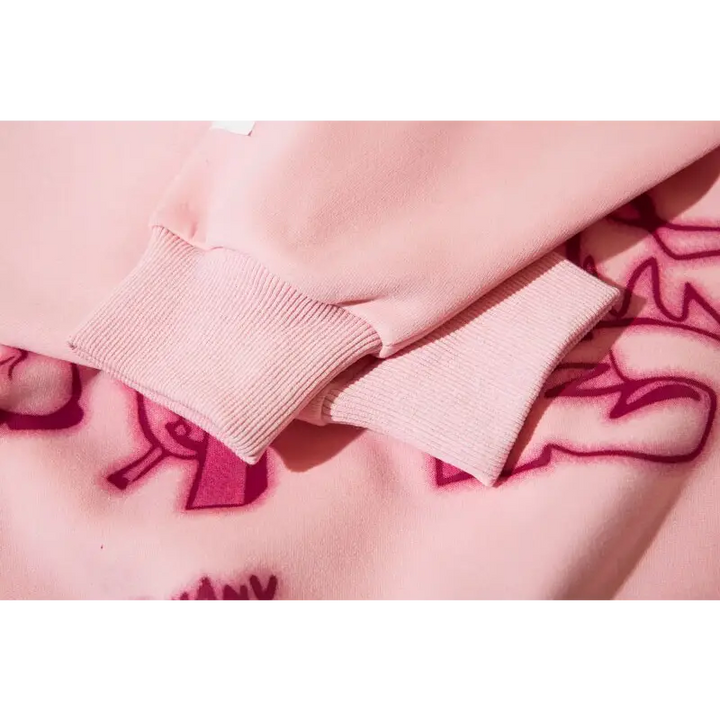 Youth life y2k oversized hoodie jacket in cotton and polyester - hoodies