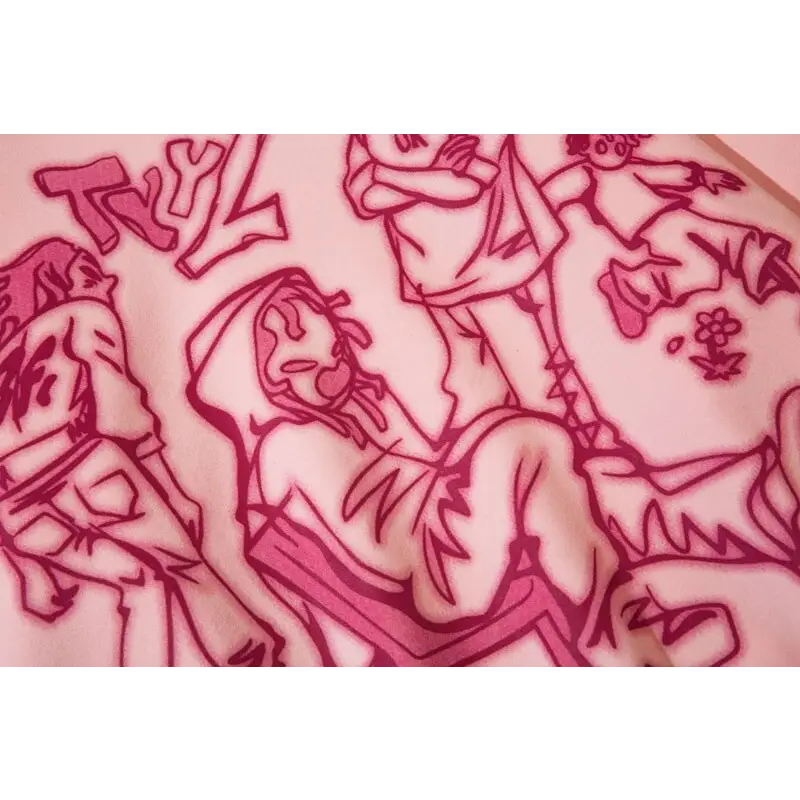 Youth life y2k oversized hoodie jacket in cotton and polyester - hoodies