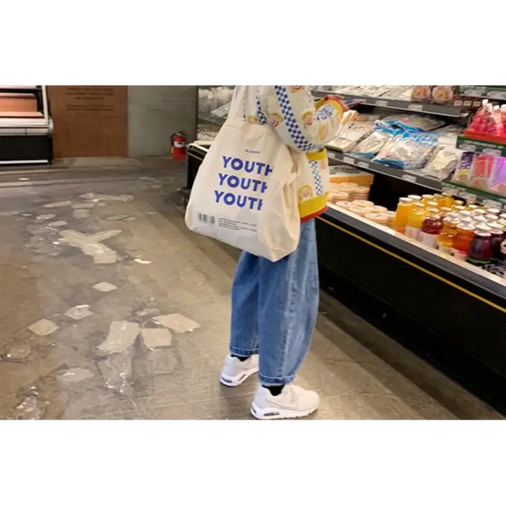Youth y2k tote bag for streetwear style and durability