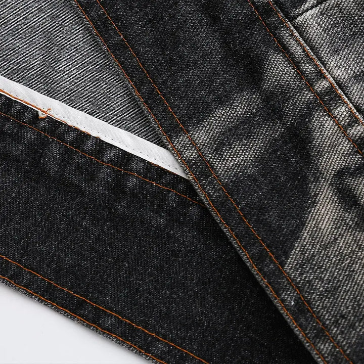 Y2k black gradient zip-up hoodie - hoodie