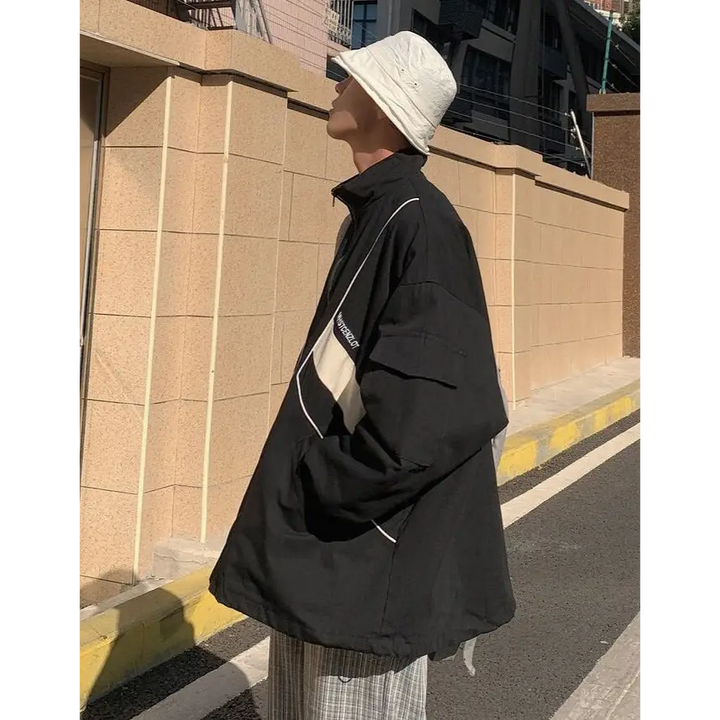 Y2k zip jacket for a nostalgic and trendy look - windbreaker jackets