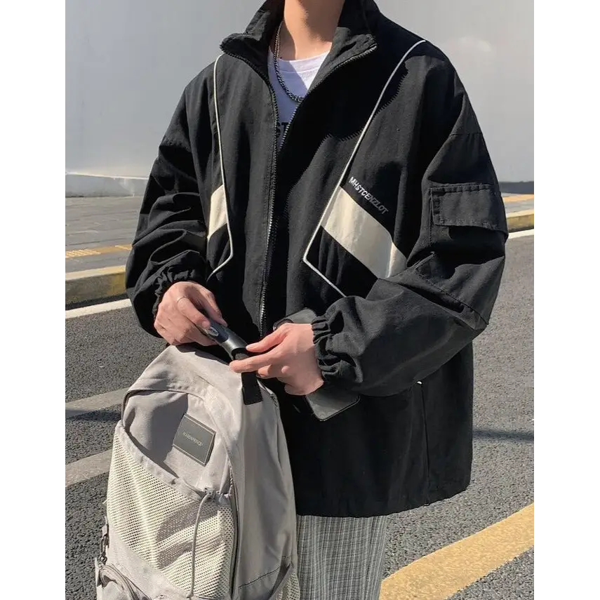 Y2k zip jacket for a nostalgic and trendy look - windbreaker jackets