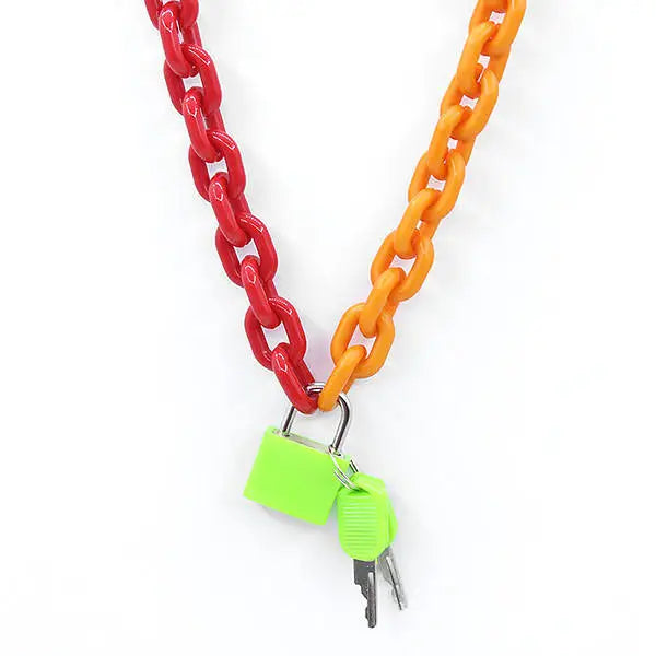 2.0 neon chain necklace