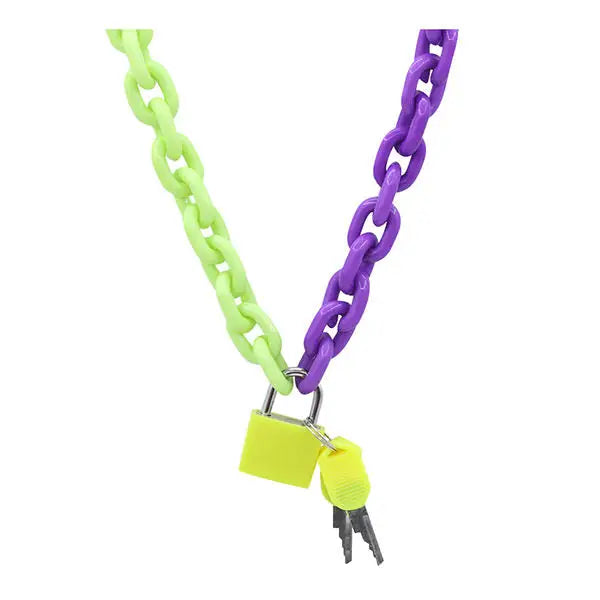 2.0 neon chain necklace